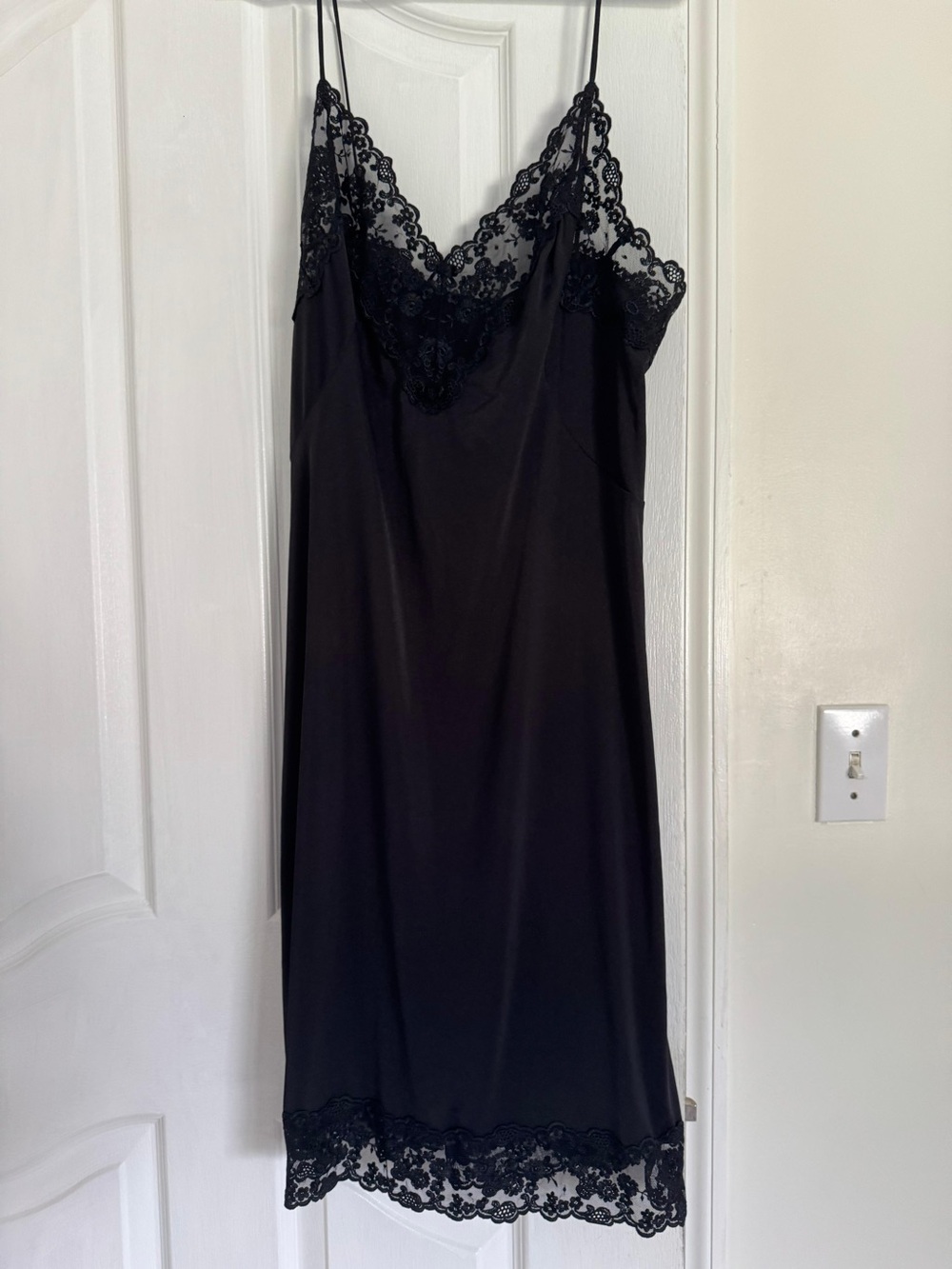 La Perla Black Lace-Trim Slip